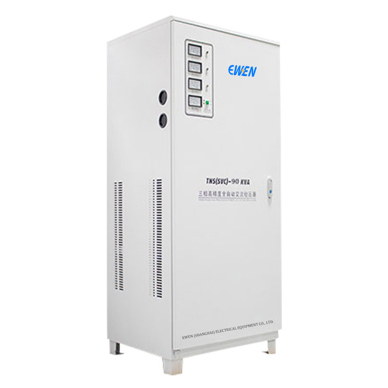 90KVA Ba pha điện áp ổn định Máy điều chỉnh điện áp tự động với công nghệ động cơ servo cho máy cắt laser