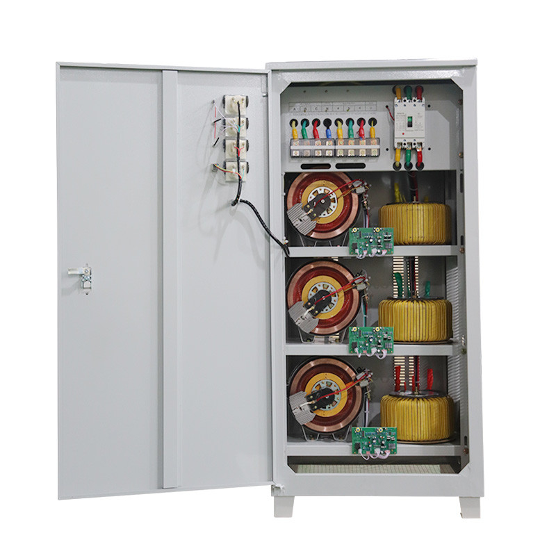 Máy ổn định điện áp ba pha 80KVA 80KW Máy điều chỉnh điện áp tự động và máy ổn định cho sử dụng công nghiệp