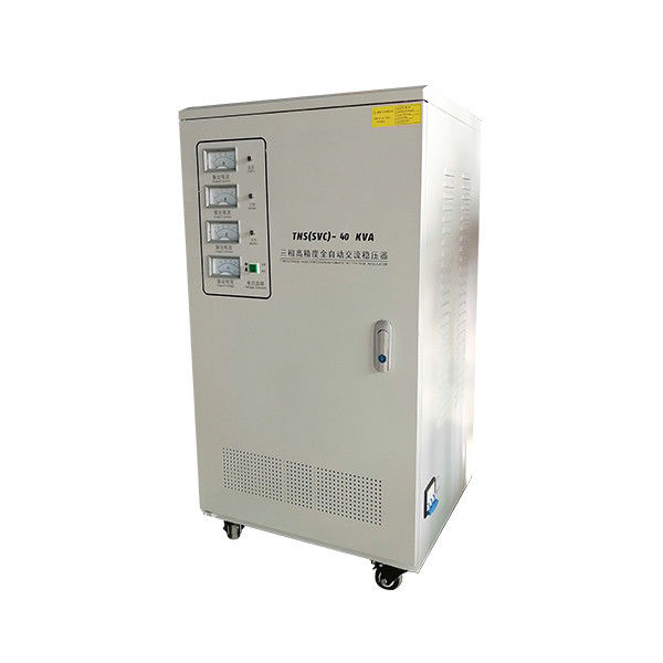 Chất ổn định điện áp ba pha chính xác cao 40KVA Vật liệu cuộn dây đồng