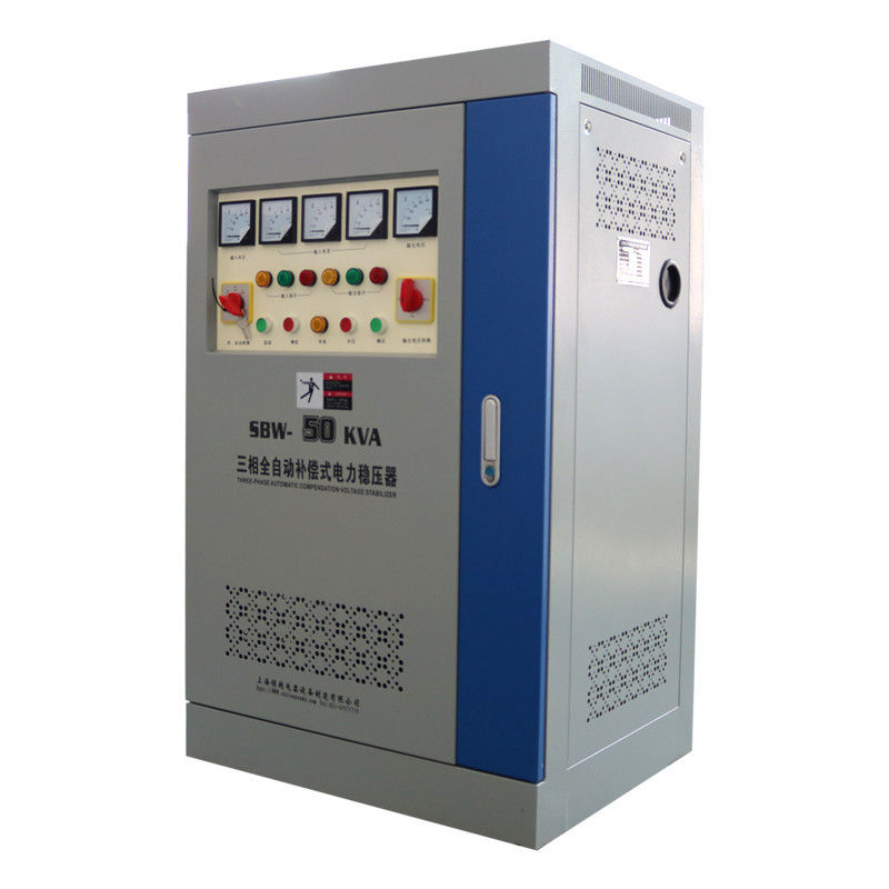 Bộ ổn áp điện áp trạng thái rắn công nghiệp 380V 50KVA 50Hz 60Hz với cột đồng