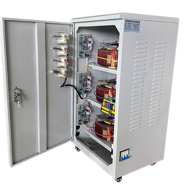 Động cơ Servo TNS-20KVA Nhà sản xuất AC ba pha Bộ ổn định điện áp tự động Loại kim loại